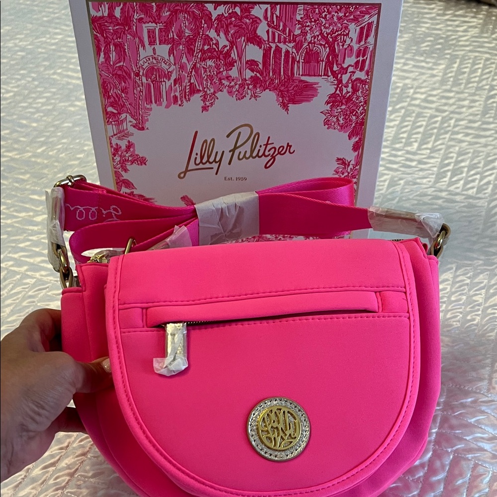 Lilly Pulitzer Vibrant Pink Crossbody Bag